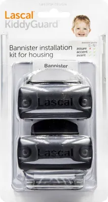 Immagine prodotto di Supporti per tubi Lascal, fissaggi per ringhiere Kiddyguard Avant, set da 2 pezzi, per lato con ruote