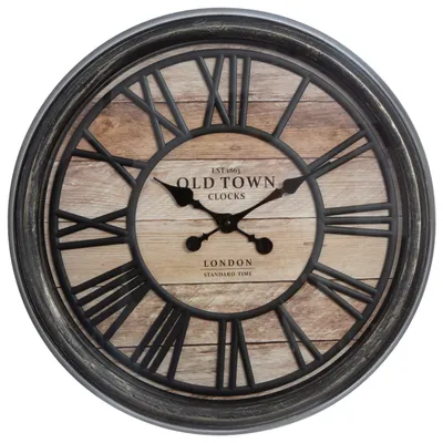 Produktbild von Atmosphera 49 Cm Wanduhr Schwarz Schwarz One Size
