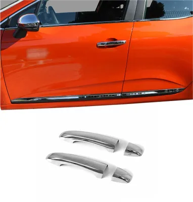 Image de Couverture de poignée de porte pour Renault Clio 2019-2025 en Acier Inox 4Pcs