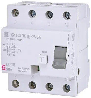 Produktbild von ETI FI-Schalter EFI-4 A S, 4-polig, 25A, 0,3A