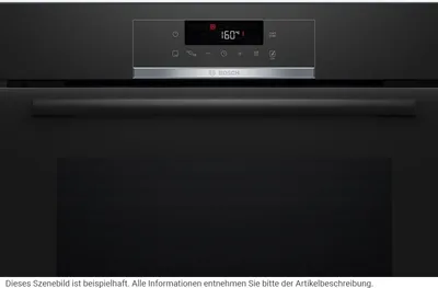 Produktbild von Bosch Serie 4 HBA571BB3, Medium, Elektrischer Ofen, 71 l, 3600 W, 71 l, 30 - 275 °C