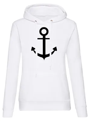 Produktbild von Damen Hoodie Anker Motiv Maritimer Kapuzenpullover für Freizeit Mode