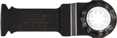 Obrázek produktu pro Makita Eintauchsägeblatt, 32 mm Starlock Plus - 20 TPI - BiM - MAP001 - Holz/Metall