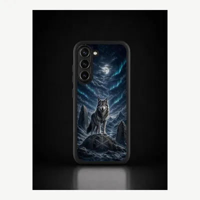 Zdjęcie produktu dla Etui do telefonu Samsung S23, pokrowiec ochronny z motywem wilka – LUNØIR ©