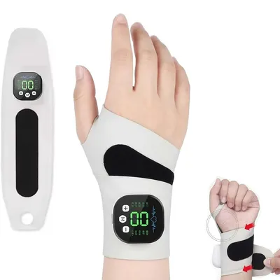 Produktbild von Handgelenk Massagegerät EMS mit 6 Massageprogrammen, kabellos elektrisch mit Akku, Muskelstimulator für Hand, Arm, Schulter & Rücken