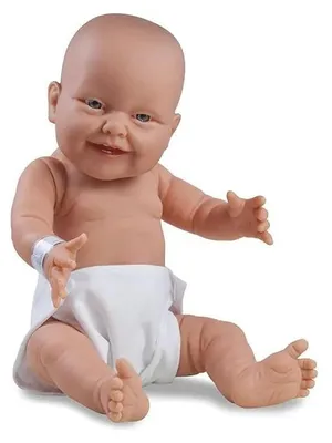 Produktbild von Die Puppenfabrik Babypuppe 45 cm Junge Luca lachend