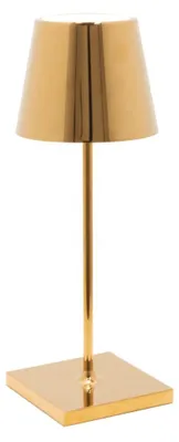 LED-Tischlampe Poldina Pro Mini, 30 cm, Gold, Touch-Dimmer
