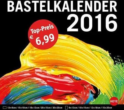 Produktbild von Bastelkalender groß schwarz 20 ?