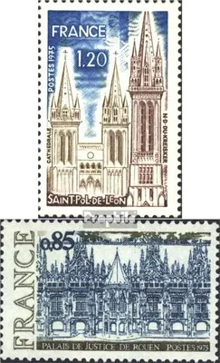 Produktbild von Briefmarken Frankreich 1975 Mi 1902,1903 (kompl.Ausg.) postfrisch Tourismus