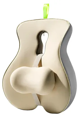 Produktbild von Ergonomisches Lendenkissen - Verstellbares Orthopädisches Sitzkissen für Schwangerschaft, Rollstuhl und Autofahrt