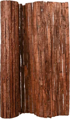 Produktbild von Famanu Sichtschutzmatte aus Baumrinde 80x300cm - Naturmaterial für Garten, Balkon, Terrasse
