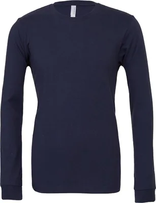 Produktbild von Canvas 3501 | Herren Jersey Long Sleeve Tee,ringgesponnene Baumwolle - Farbe: Navy - Größe: XL