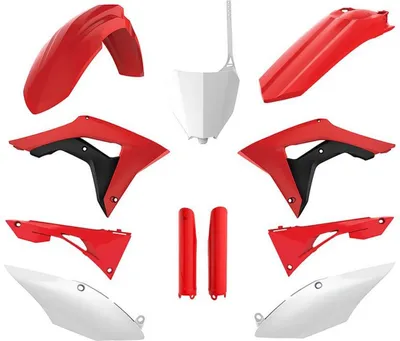 Produktbild von POLISPORT 11 Verkleidungssatz Rot/Weiß/Schwarz für Honda CRF