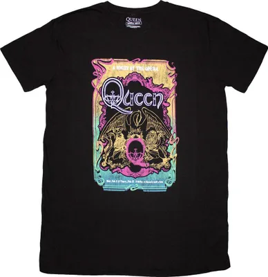 Image de Queen - "A Night At The Opera Tour '76" Robe T-shirt pour femme RO14250 (XXL) (Noir)