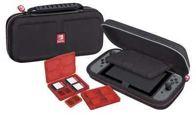 Produktbild von BigBen Nintendo Switch Travel Case NNS40 (Transporttasche inkl. 2x 4-Spiele-Game-Boxen, 2x 2-Micro-SD-Card-Boxen)