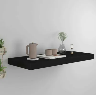 Immagine prodotto di Maison Exclusive - Mensola da parete sospesa, nera, 60x23,5x3,8 cm, MDF