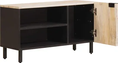 Immagine prodotto di Mobili TV vidaXL con ante, finitura bianca slavata, 80 x 33 x 46 cm