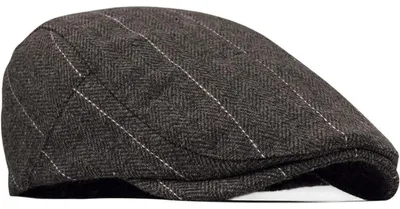 Productafbeelding van Schiebermütze, platte cap, Gatsby-stijl, voor heren en dames, koffiekleur