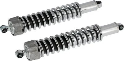 Produktbild von Set: Federbeine hinten mit Außenfeder, chrom, verstellbar - Simson S53, S83, SR50, SR80