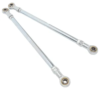 Image de 1 jeu de barres d'accouplement de direction de 295 mm et 8 mm, en alliage d'acier haute résistance et longue durée, pour karts de course et quads