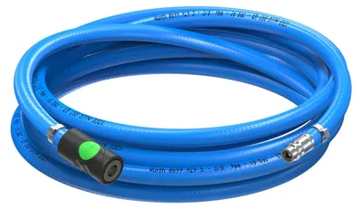 Immagine prodotto di Set di tubi per aria compressa AUPROTEC, diametro interno 9 mm, lunghezza 5 metri, in PVC. Include un raccordo di sicurezza Prevost S1 per compressori ad aria. Tubo per compressore Würth, altamente flessibile