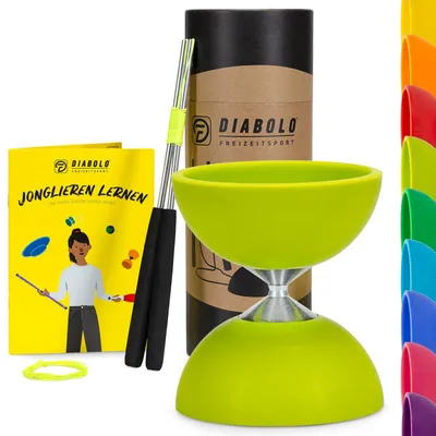 Obrázek produktu pro Základní sada na žonglování, obsahující diabolo, hůlky z hliníku a náhradní provázek