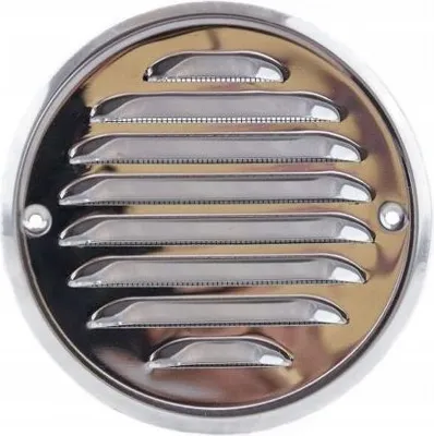 Produktbild von Lüftungsgitter 100mm Rund Edelstahl Abluftgitter Verschrauben  Insektschutzgitter Belüftungsgitter Lamellengitter Entlüftungsgitter