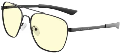 Produktbild von GUNNAR Gaming- und Computerbrillen - MUSTANG - Rahmenfarbe: ONYX, Linsentönung: Amber (Blockiert 65% des blauen Lichts & 100% UV-Licht) - Blaulichtblockierende Brillen