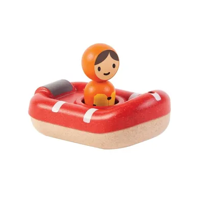 Produktbild von PlanToys Holzspielzeug Boot der Küstenwache