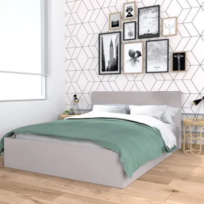 Produktbild von BETTKASTEN MADRID mit Lattenrost/ Bett 160x200 - Grau