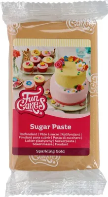 Produktbild von FunCakes Rollfondant Sparkling Gold 250 g
