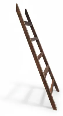 Imagen del producto de Spetebo - Escalera decorativa - 100 cm - Fabricada en madera - Color marrón, Imagen generada por IA