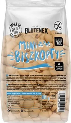 Image de MINI-BISKUCHEN SANS SUCRE, SANS GLUTENE 85 g - GLUTENEX