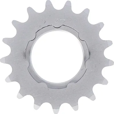 Zdjęcie produktu dla Zębatka XLC Single Speed 1/8", 17 zębów z zabierakiem, chromowana matowo