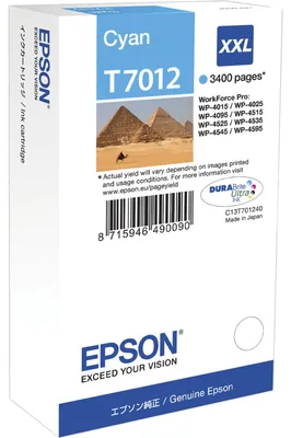 Produktbild von Epson Tintenpatrone XXL cyan T 701 WorkForce Pro       T 7012