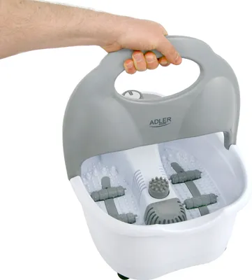 Zdjęcie produktu dla Adler AD 2167, Masaż rolujący, Nogi, Szary, Biały, Ergonomiczny, Składane, Prąd przemienny, 80 W