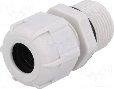 Zdjęcie produktu dla 1 x Złączka kablowe szare, BM4013L, IP68, z wydłużonym gwintem