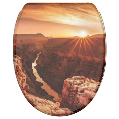 Obrázok produktu pre WC sedadlo SANILO® s automatickým spúšťaním a rýchlouzáverom Grand Canyon, WC sedadlo priamo od výrobcu, WC sedadlo, WC doska, WC sedadlo