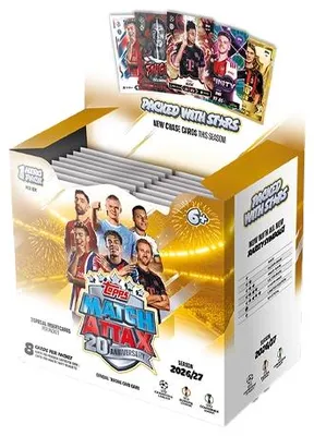 Produktbild von Topps Match Attax Champions League 2026/27 – 36er Display mit Hero Pack