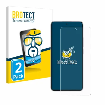 Produktbild von 2x Für Xiaomi Redmi Note 14 Schutzfolie BROTECT Displayschutz Display Schutz Folie Klar Transparent