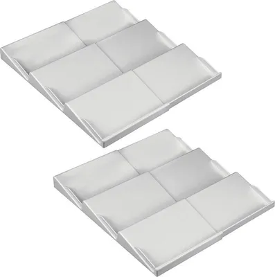 Produktbild von Schubladeneinsatz Medizinregal ausziehbar 3 Ebenen 2er Set mDesign grau