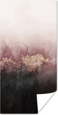 Produktbild von MuchoWow® Poster Glitter - Gold - Abstrakt 40x80 cm - Dekoration