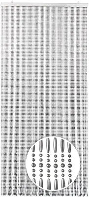 Produktbild von Lockardi Türvorhang DROPS Kunststoff grau 72 Stränge 90x200 cm Vorhang gegen Mücken Insektenschutz Dekovorhang Balkontür Mückenschutz modern Geschenk