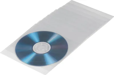 Produktbild von Hama CD/DVD Protective Sleeves, Pack of 100, 100 Disks, Transparent, Polypropylen (PP), 190 mm, 135 mm, 58 mm