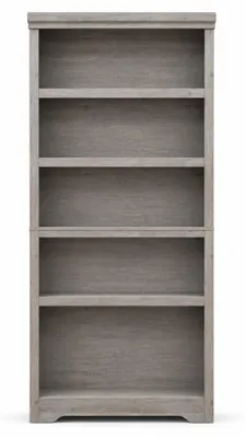 Imagen del producto de Estantería de 6 estantes abiertos, de pie, con un ancho de 80 cm (modelo W800), fabricada en MDF, color gris "Carlo", estilo rústico