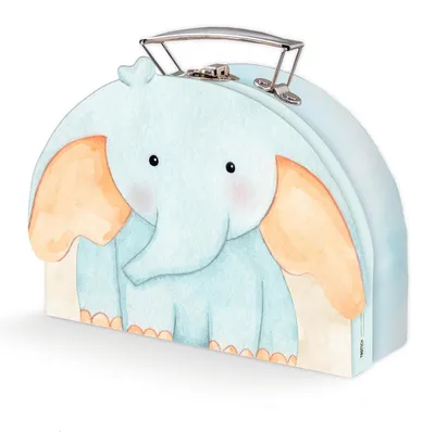 Produktbild von TRÖTSCH Kinderkoffer Elefant formgestanzt groß 26,4x34,4cm