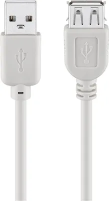 Produktbild von USB 2.0 Verlängerungskabel, USB-A Stecker > USB-A Buchse