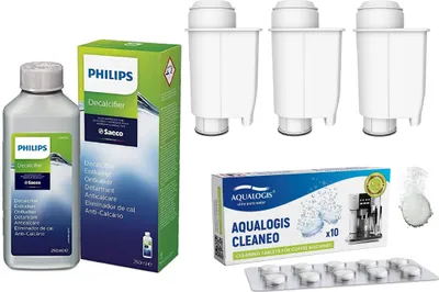 Produktbild von Set für Philips Aqualogis  AL-Inte+ Kaffeemaschinen 3-tlg., Cleaneo 10tab, CA6700/10