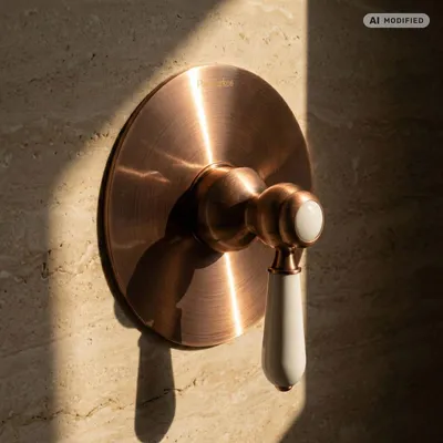 Produktbild von PaulGurkes Kupfer Unterputz Einhandmischer Mischbatterie Nostalgie Rote Bronze