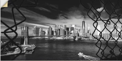 Produktbild von ARTland Wandbild, selbstklebend Brooklyn Bridge New York I Größe: 40x20 cm